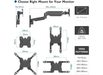 Moove 13" - 42" BT Monitor Wall Mount | BT1342WB BT Wall Mount Bracket Moove AVMounts