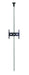 B-Tech BT3MFCLF40-65/C Floor to Ceiling Screen Bracket with 3m Chrome Pole - Up to 40"-75" Screen