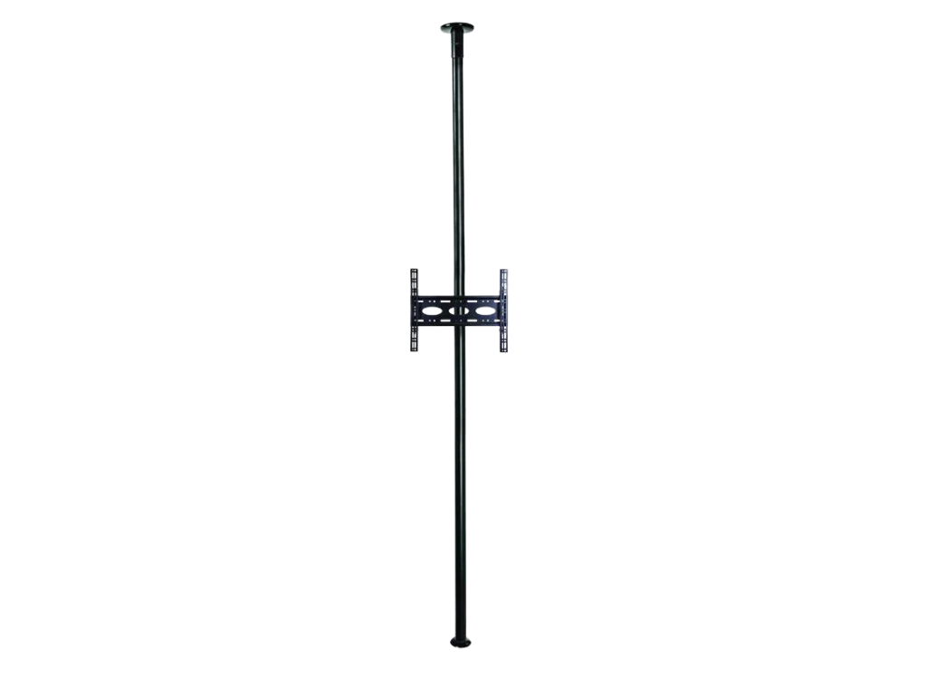 B-Tech 32" - 75" 3m High Portrait Screen Mount Floor to Ceiling | BT3MHPFSB32-75 Floor to Ceiling Display Mount B-Tech