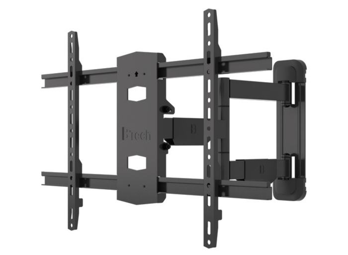 B-Tech BT5226/B Double Arm Flat Screen Wall Mount with Tilt & Swivel For Up to 65" Screens Wall Mount Bracket B-Tech