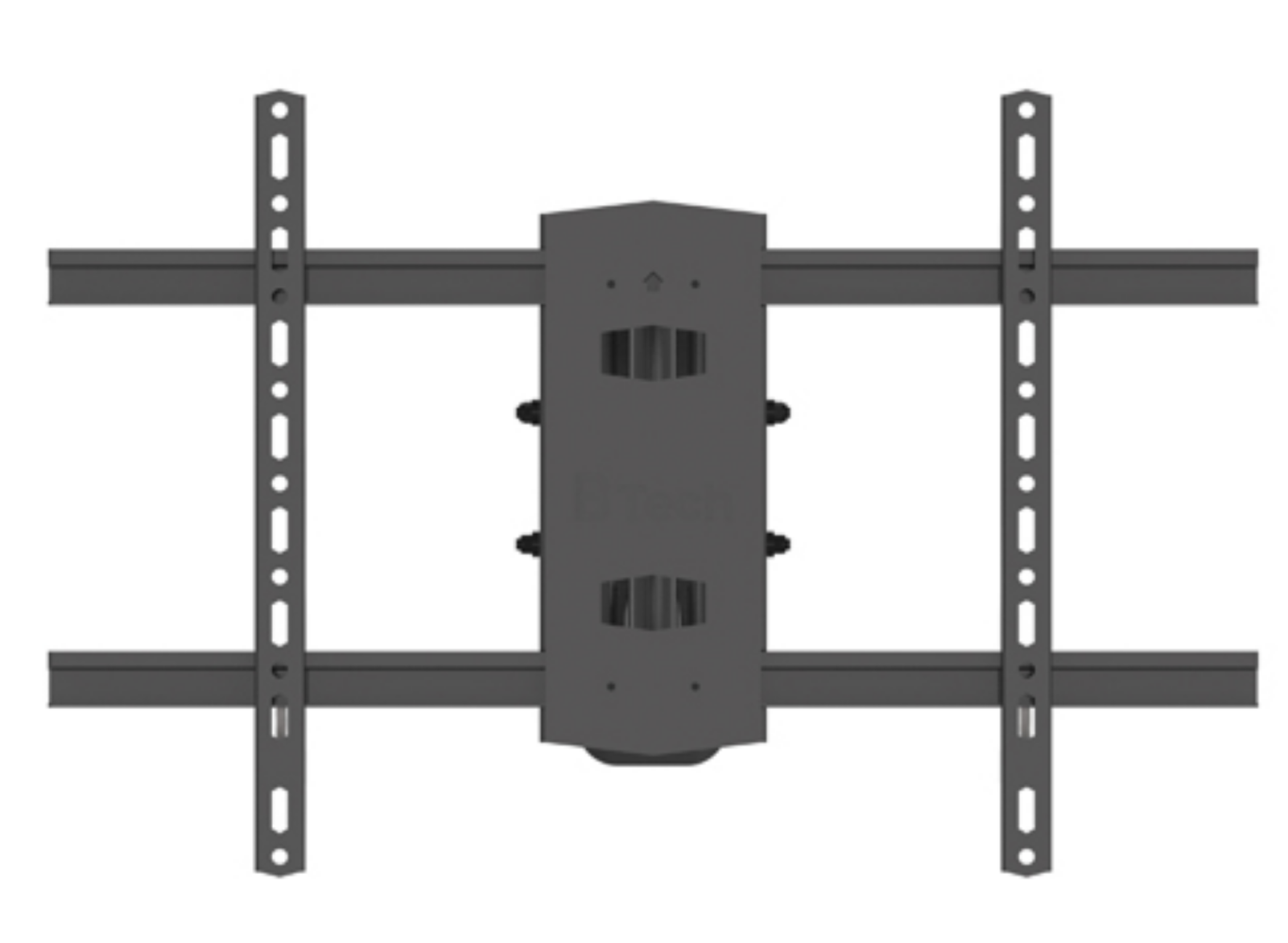 B-Tech BT5226/B Double Arm Flat Screen Wall Mount with Tilt & Swivel For Up to 65" Screens Wall Mount Bracket B-Tech
