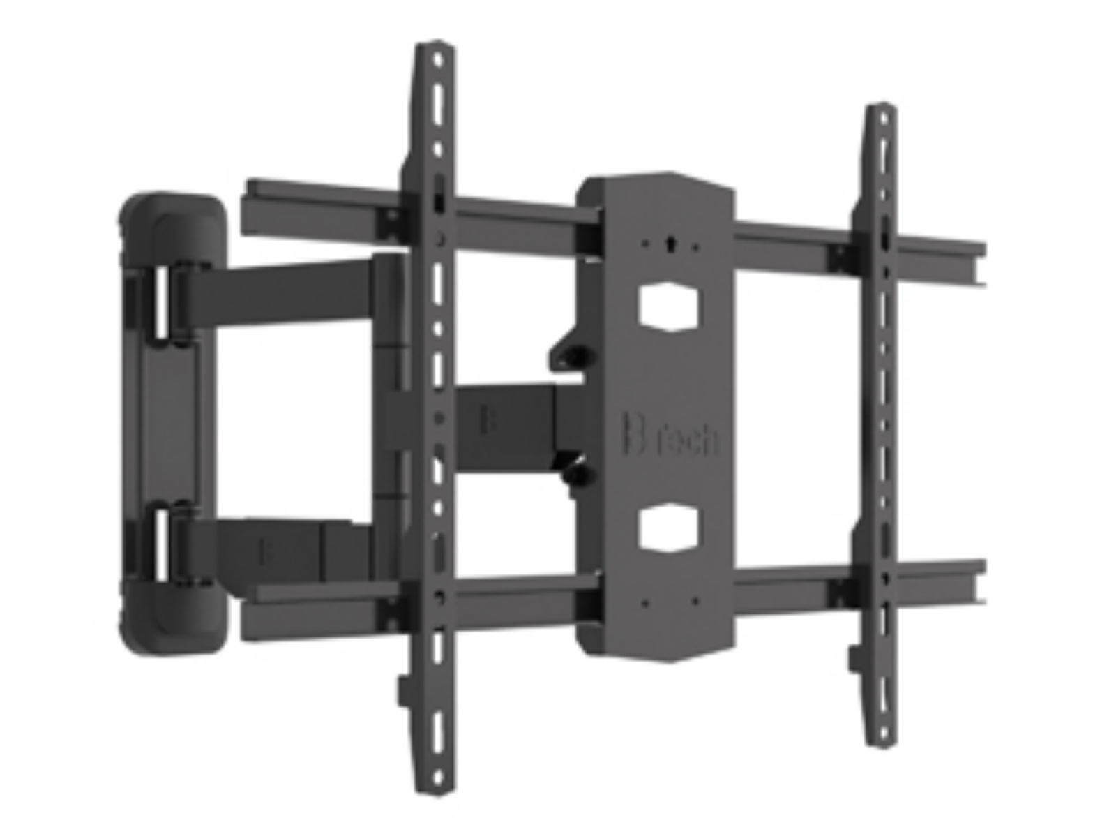 B-Tech BT5226/B Double Arm Flat Screen Wall Mount with Tilt & Swivel For Up to 65" Screens Wall Mount Bracket B-Tech