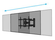 B-Tech BT5226/B Double Arm Flat Screen Wall Mount with Tilt & Swivel For Up to 65" Screens Wall Mount Bracket B-Tech