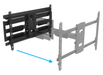 B-Tech BT5227/B Twin Cantilever Arm Flat Screen Wall Mount with Tilt & Swivel Up To 75" Screens Wall Mount Bracket B-Tech