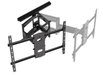 B-Tech BT5227/B Twin Cantilever Arm Flat Screen Wall Mount with Tilt & Swivel Up To 75" Screens Wall Mount Bracket B-Tech