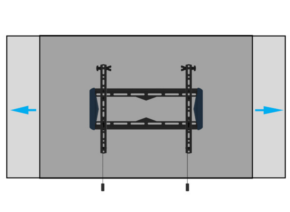 B-Tech BT5431/B Elements Tilt 400 Flat Screen Wall Mount With Tilt For Up to 65" Screens Wall Mount Bracket B-Tech