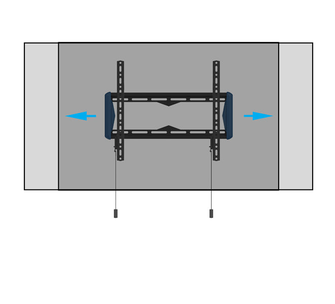 B-Tech Elements Up to 65" Fixed 400 Flat Screen Wall Mount | BT5441 Wall Mount Bracket B-Tech