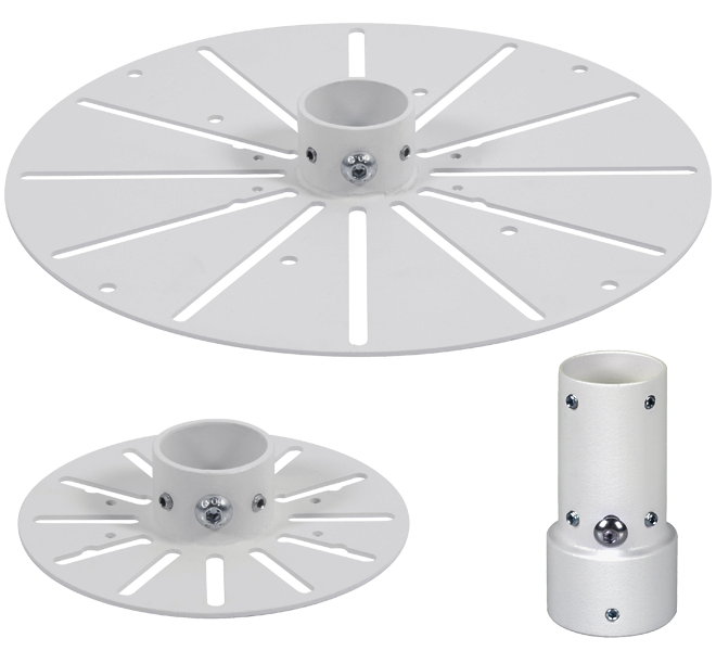 B-Tech 28" - 1m Flat Screen Ceiling Mount | BT5970-FD100/W Ceiling Mount Bracket B-Tech