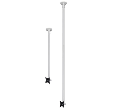 B-Tech 28" - 1m Flat Screen Ceiling Mount | BT5970-FD100/W Ceiling Mount Brackets B-Tech