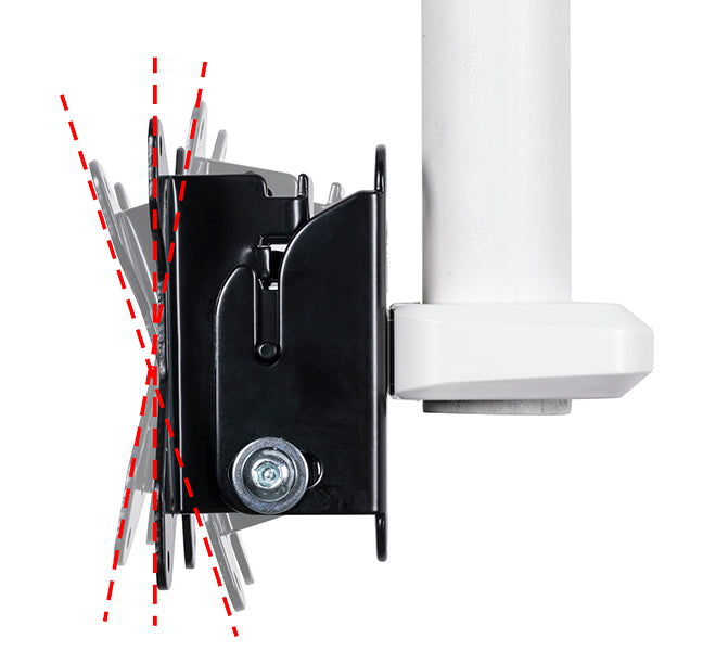 B-Tech 28" 1m Flat Screen Ceiling Mount with Tilt | BT5971-FD100/W Ceiling Mount Bracket B-Tech