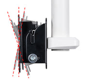 B-Tech 28" 1m Flat Screen Ceiling Mount with Tilt | BT5971-FD100/W Ceiling Mount Bracket B-Tech