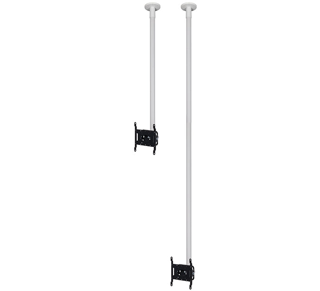 B-Tech 47" up to 2m Flat Screen Ceiling Mount with Tilt | BT5972-FD200/W Ceiling Mount Bracket B-Tech
