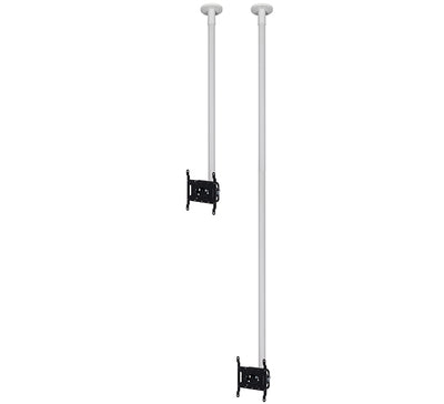 B-Tech 47" up to 2m Flat Screen Ceiling Mount with Tilt | BT5972-FD200/W Ceiling Mount Brackets B-Tech