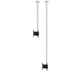B-Tech 47" 1.5m Flat Screen Ceiling Mount with Tilt White | BT5972-FD150/W