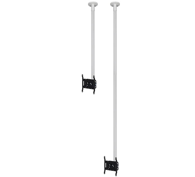 B-Tech 47" 1.5m Flat Screen Ceiling Mount with Tilt White | BT5972-FD150/W Ceiling Mount Bracket B-Tech