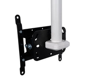 B-Tech 47" 1.5m Flat Screen Ceiling Mount with Tilt White | BT5972-FD150/W Ceiling Mount Bracket B-Tech