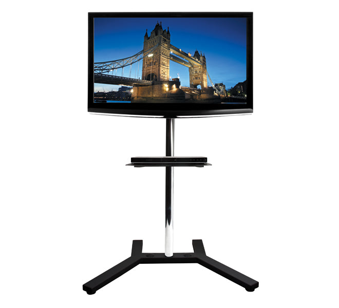 B-Tech BT7032/B Large AV Accessory Shelf 500 x 380mm - Ideal For Use With B-Tech Poles Mounting Accessory B-Tech