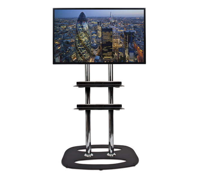 B-Tech BT7032/B Large AV Accessory Shelf 500 x 380mm - Ideal For Use With B-Tech Poles Mounting Accessory B-Tech