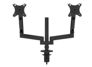 B-Tech BT7352/B Flex Duo Full Motion Twin Screen Desk Mount For Up to 32" Screens Monitor Arm Desk Mount B-Tech