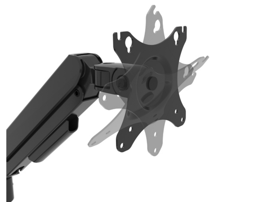 B-Tech BT7352/B Flex Duo Full Motion Twin Screen Desk Mount For Up to 32" Screens