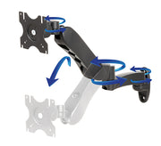 B-Tech up to 28" Full Motion Wall Mount with Double Arm - Swivel | BT7385/B Wall Mount Bracket B-Tech