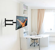 B-Tech Up To 28" Double Arm Flat Screen Tilt & Swivel Wall Mount | BT7513/PB Wall Mount Bracket B-Tech