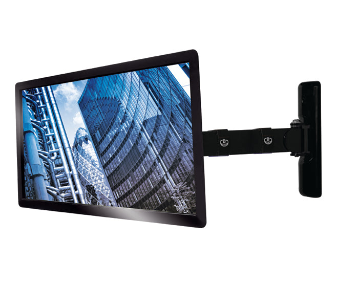 B-Tech Up To 47" Single Arm Tilt & Swivel Wall Mount | BT7514/PB Wall Mount Bracket B-Tech