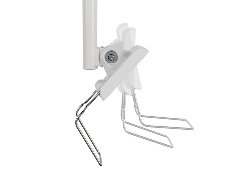 B-Tech BT7594/W Full Motion Articulating Arm Medical Ceiling Mount For Up to 28” Screens Monitor Arm Desk Mount B-Tech