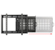 B-Tech 46" - 75" Flat Screen Wall Mount With Slide-Out AV Storage Tray | BT7883/B Wall Mount Bracket B-Tech