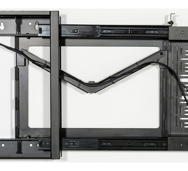 B-Tech 46" - 75" Flat Screen Wall Mount With Slide-Out AV Storage Tray | BT7883/B Wall Mount Bracket B-Tech