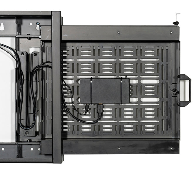 B-Tech 46" - 75" Flat Screen Wall Mount With Slide-Out AV Storage Tray | BT7883/B Wall Mount Bracket B-Tech