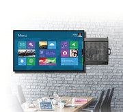 B-Tech 46" - 75" Flat Screen Wall Mount With Slide-Out AV Storage Tray | BT7883/B Wall Mount Bracket B-Tech