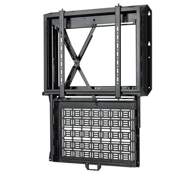 B-Tech BT7885 Flat Screen Wall Mount with Pull-Down AV Storage Tray Wall Mount Bracket B-Tech