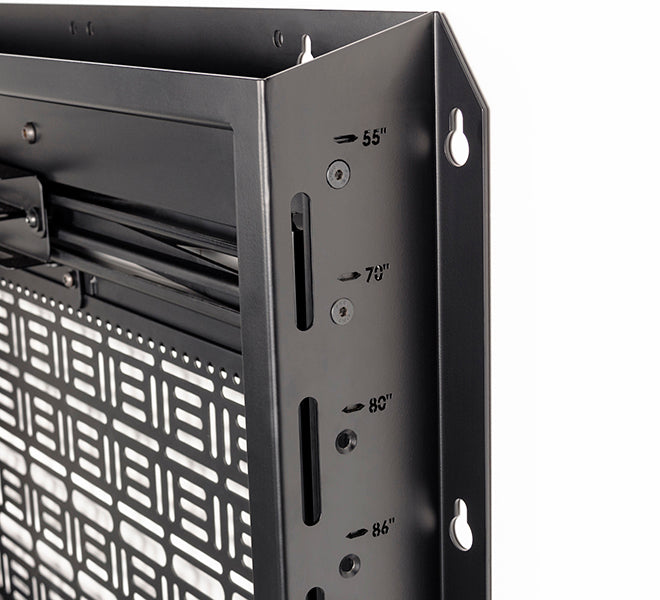 B-Tech BT7885 Flat Screen Wall Mount with Pull-Down AV Storage Tray Wall Mount Bracket B-Tech