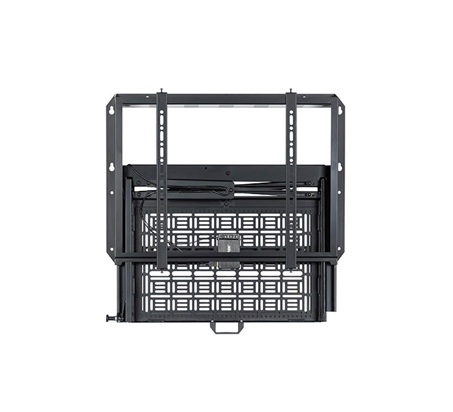 B-Tech BT7885 Flat Screen Wall Mount with Pull-Down AV Storage Tray Wall Mount Bracket B-Tech