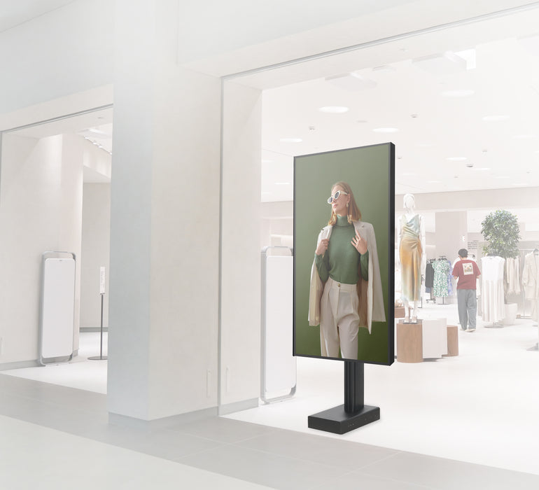 Moove Adjustable Rear Screen Cover for 43" - 65" Display Stands Signage Display Mount Accessories ScreenMoove