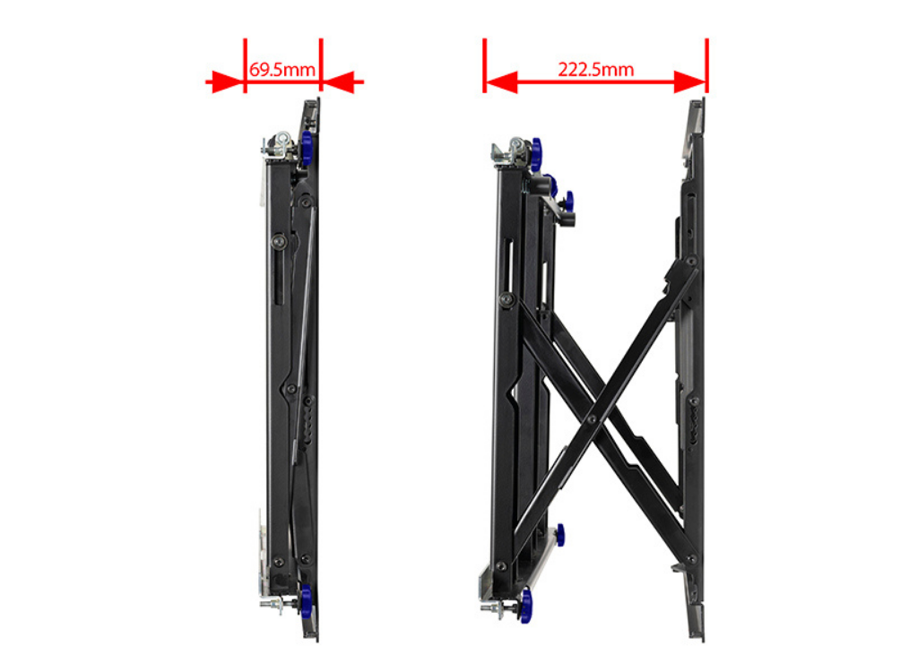 B-Tech 42" - 75" Slimline Soft-Open Full Service Video Wall Mount | BT8312/B V2 Wall Mount Bracket B-Tech