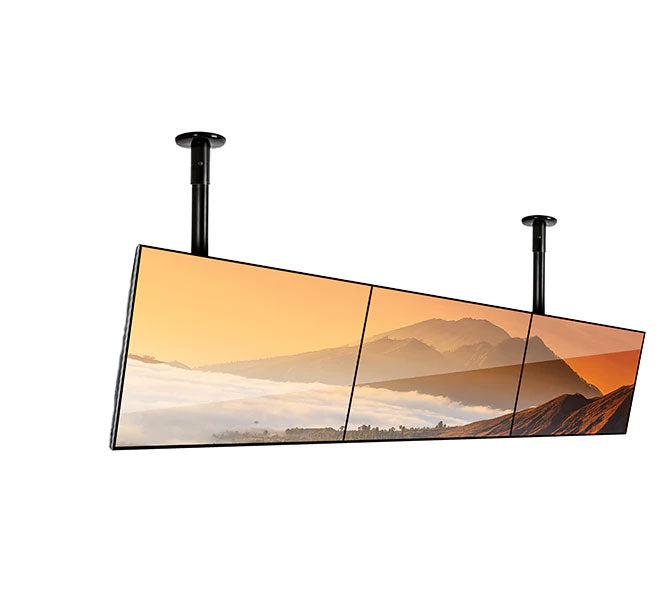 B-Tech Modular Ceiling Mount for 4x 32–75” Screens with Adjustable 0.5–3m Pole Ceiling Mount Bracket B-Tech