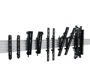 B-Tech 1m Pole Tilt 32"-55" System X Portrait Menu Board Ceiling Mount For 5 Screens Ceiling Mount Bracket B-Tech