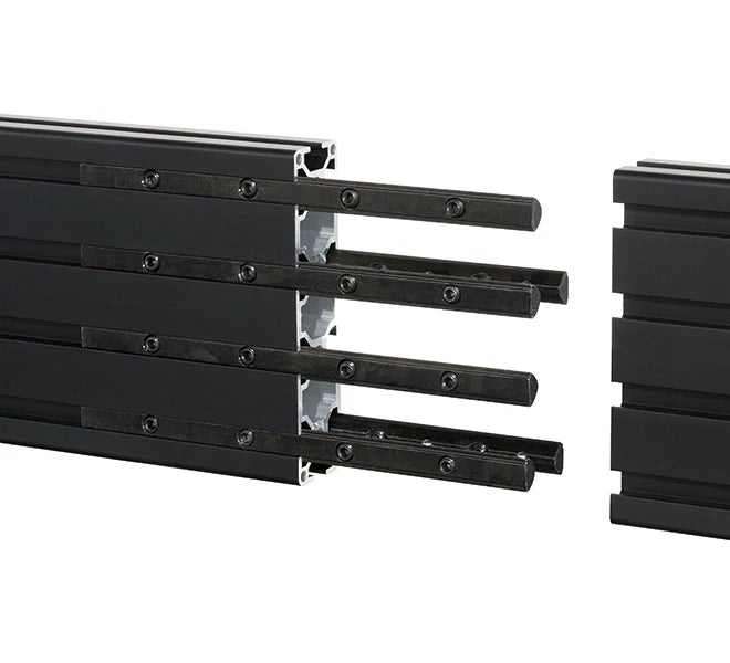B-Tech 1m Pole Tilt 32"-55" System X Portrait Menu Board Ceiling Mount For 5 Screens Ceiling Mount Bracket B-Tech