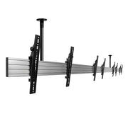 B-Tech 1m Pole Tilt 32"-55" System X Portrait Menu Board Ceiling Mount For 5 Screens Ceiling Mount Bracket B-Tech