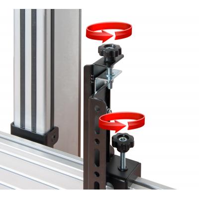 B-Tech 46" - 60" Universal Video Wall Stand For 2x2 Video Walls | BT8370-2X2/BS Video Wall Mount B-Tech