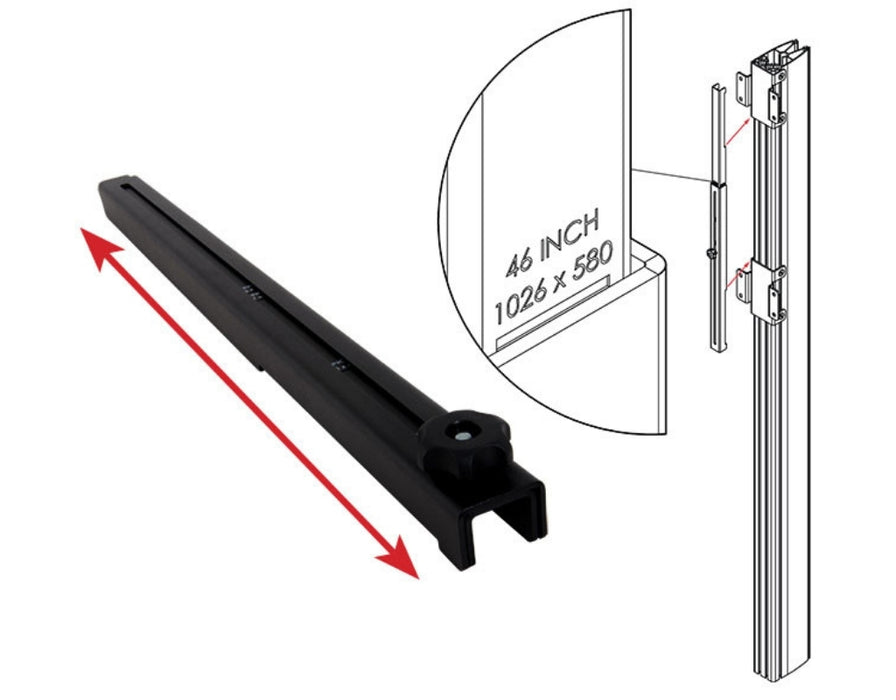 B-Tech BT8370-2X2/BB Universal Video Wall Stand For 2x2 Video Walls