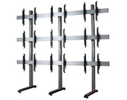 B-Tech 46" - 55" Universal Video Wall Stand For 3x3 Video Walls | BT8370-3X3/BS Video Wall Mount B-Tech