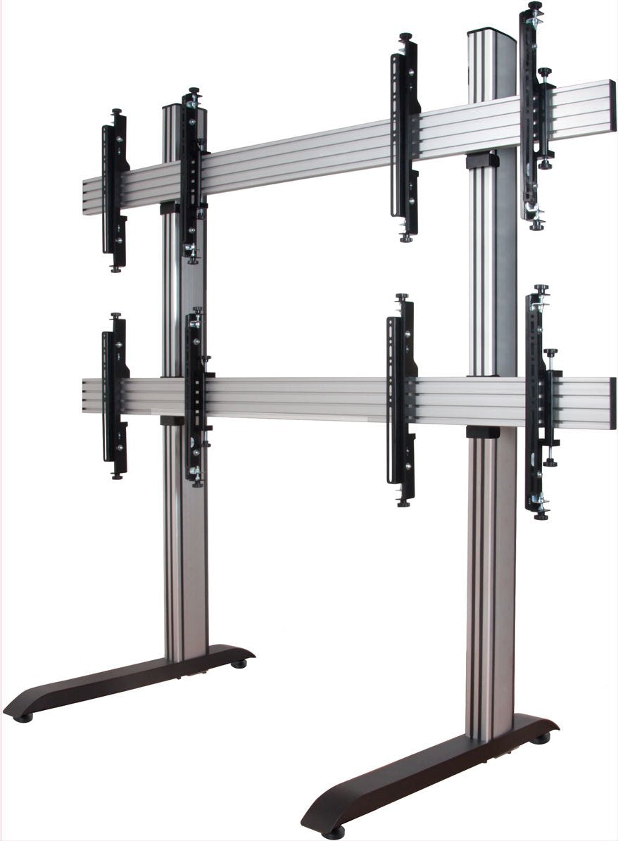 B-Tech 46" - 60" Universal Video Wall Stand For 2x2 Video Walls | BT8370-2X2/BS Video Wall Mount B-Tech