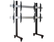 B-Tech 46" - 60" Universal Mobile Video Wall Stand For 2x2 Video Walls | BT8371-2X2/BS Video Wall Mount B-Tech