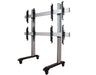 B-Tech 46" - 60" Universal Mobile Video Wall Stand For 2x2 Video Walls | BT8371-2X2/BS