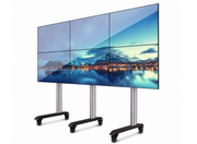 B-Tech 46" - 60" Universal Mobile Video Wall Stand For 2x3 Video Walls | BT8371-2X3/BS Video Wall Mount B-Tech