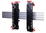 B-Tech 46" - 60" Universal Mobile Video Wall Stand For 2x3 Video Walls | BT8371-2X3/BS Video Wall Mount B-Tech