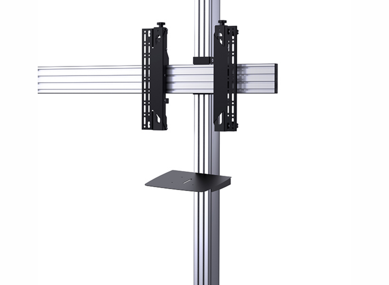 B-Tech 46" - 60" Universal Mobile Video Wall Stand For 2x3 Video Walls | BT8371-2X3/BS Video Wall Mount B-Tech